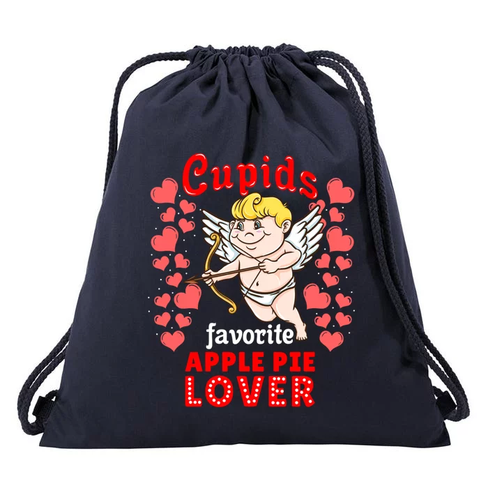 Cupids Favorite Apple Pie Lover Valentines Day Gift Drawstring Bag