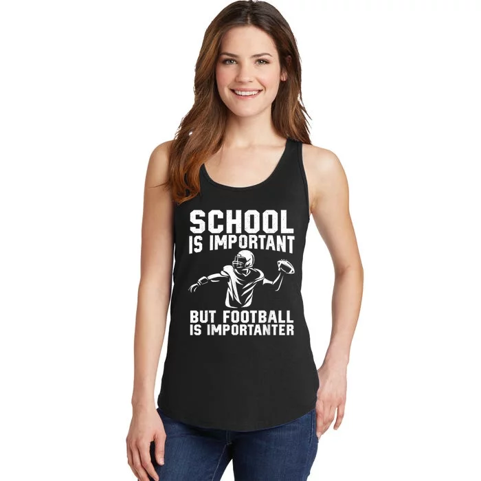 Cute Football Art American Football Player Ladies Essential Tank