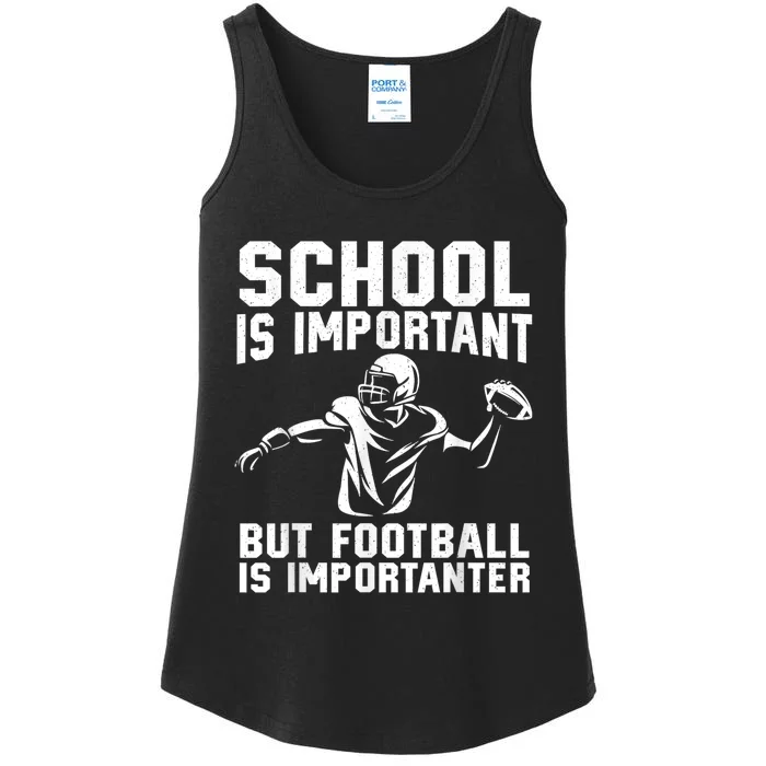 Cute Football Art American Football Player Ladies Essential Tank