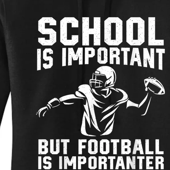 Cute Football Art American Football Player Women's Pullover Hoodie