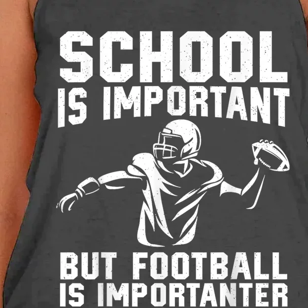 Cute Football Art American Football Player Women's Knotted Racerback Tank