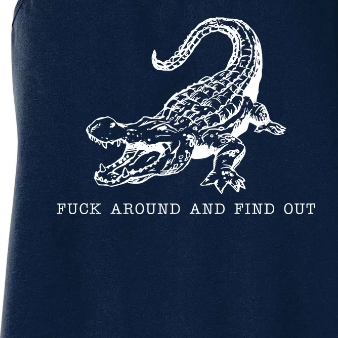 Crocodile Fuck Around And Find Out Women's Racerback Tank