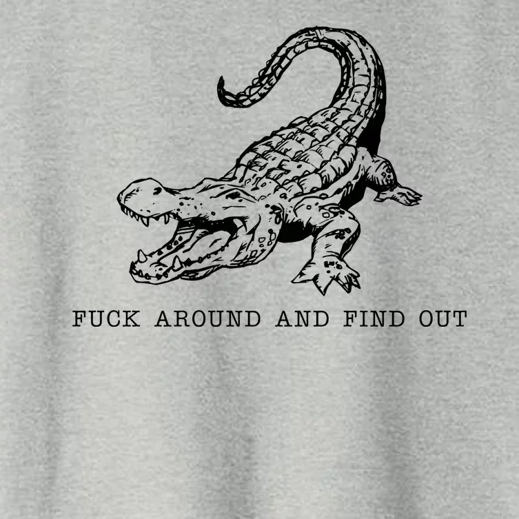 Crocodile Fuck Around And Find Out Women's Crop Top Tee