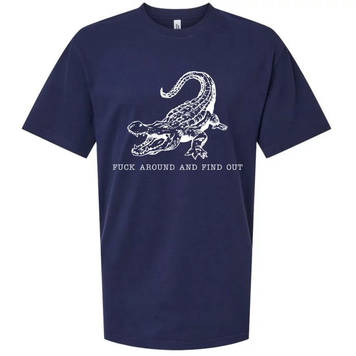 Crocodile Fuck Around And Find Out Sueded Cloud Jersey T-Shirt