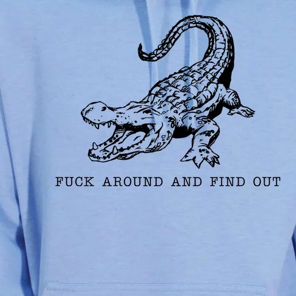 Crocodile Fuck Around And Find Out Unisex Surf Hoodie