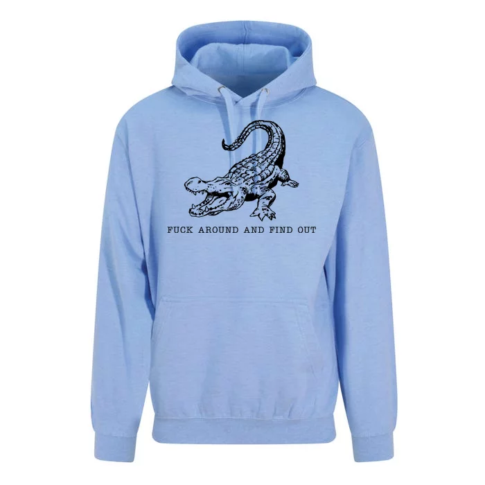 Crocodile Fuck Around And Find Out Unisex Surf Hoodie