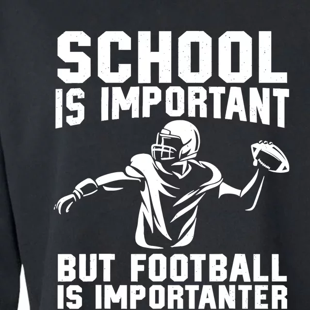 Cute Football Art For American Football Player Cropped Pullover Crew