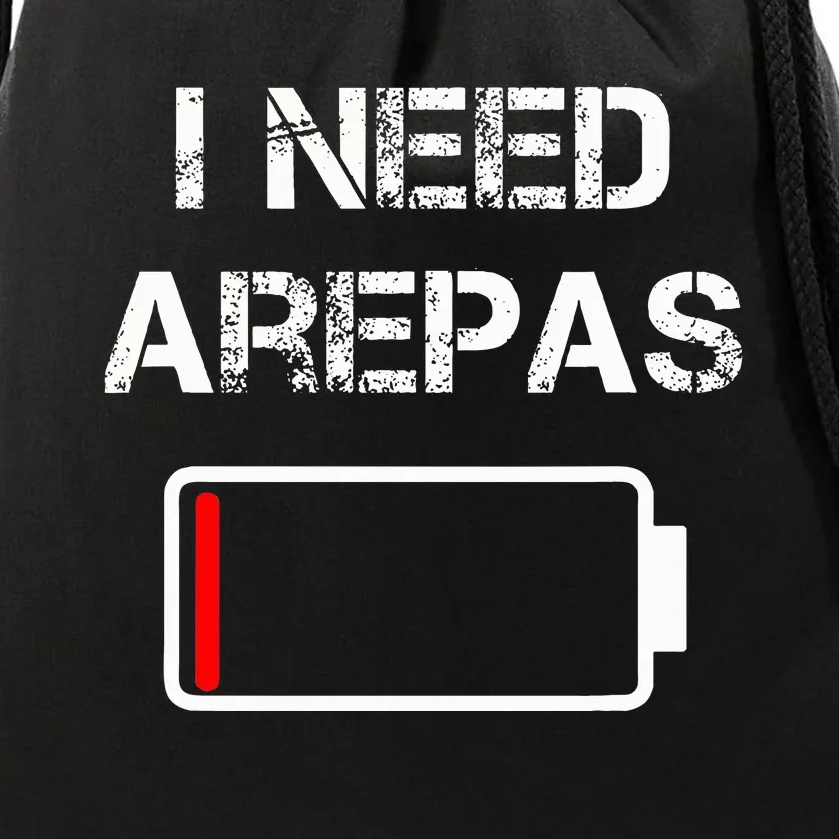 Colombian Food Arepas I Need Arepas Drawstring Bag