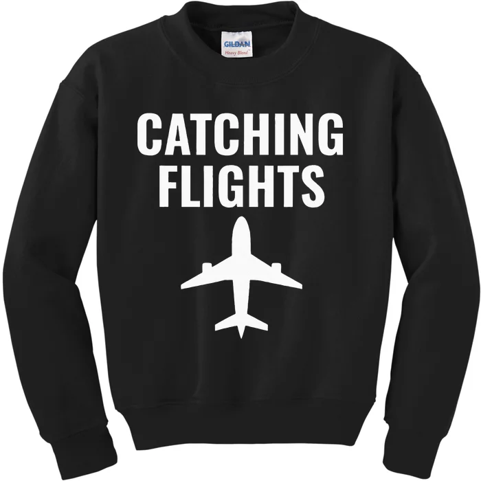 Catching Flights And Feelings Matching Couples Baecation Kids Sweatshirt