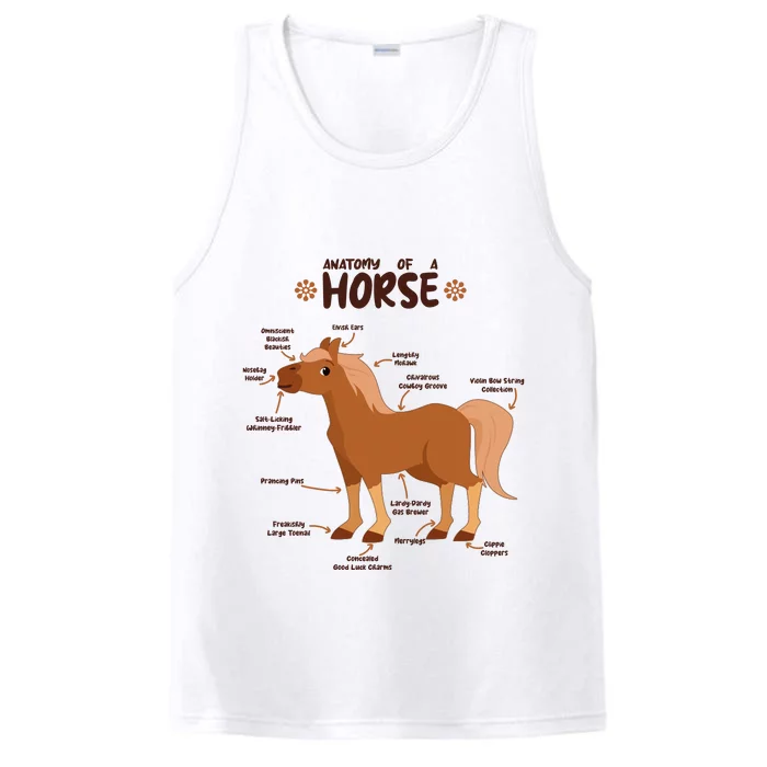 Cute Funny Anatomy Of A Horse Diagram Performance Tank