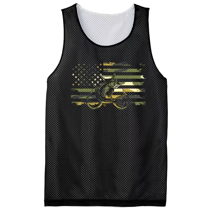 Camouflage Fishing Apparel American Flag Mesh Reversible Basketball Jersey Tank