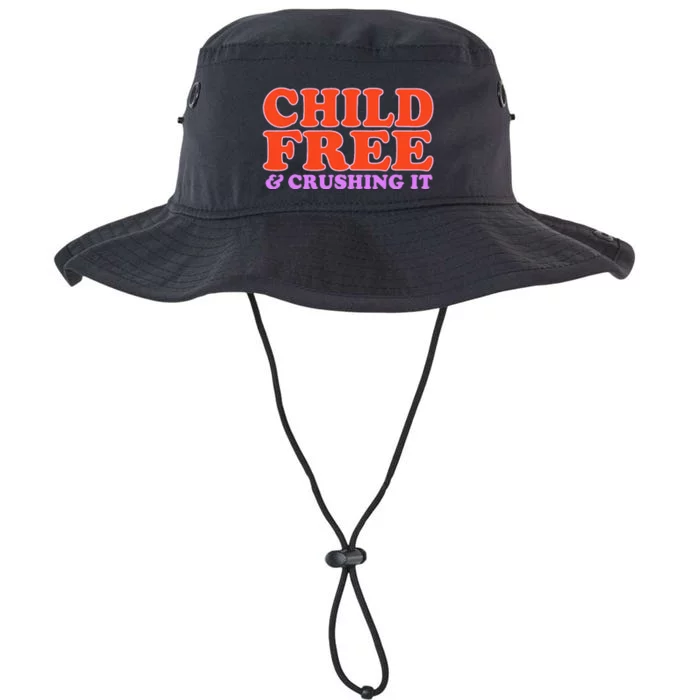 Child Free And Crushing It Legacy Cool Fit Booney Bucket Hat