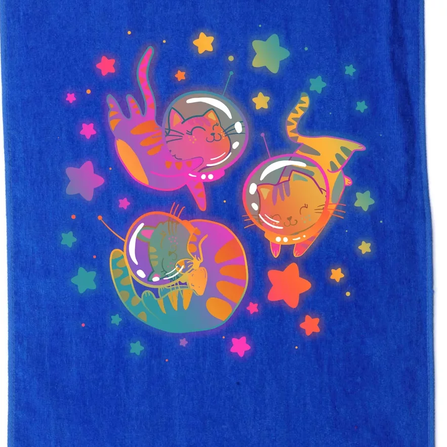 Cute Funny Astronaut Space Kitty Cats Platinum Collection Golf Towel