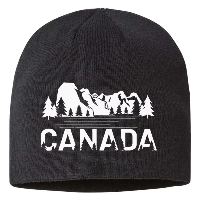 Canada Forest And Mountains Lake Louise Alberta Souvenir 8 1/2in Sustainable Knit Beanie