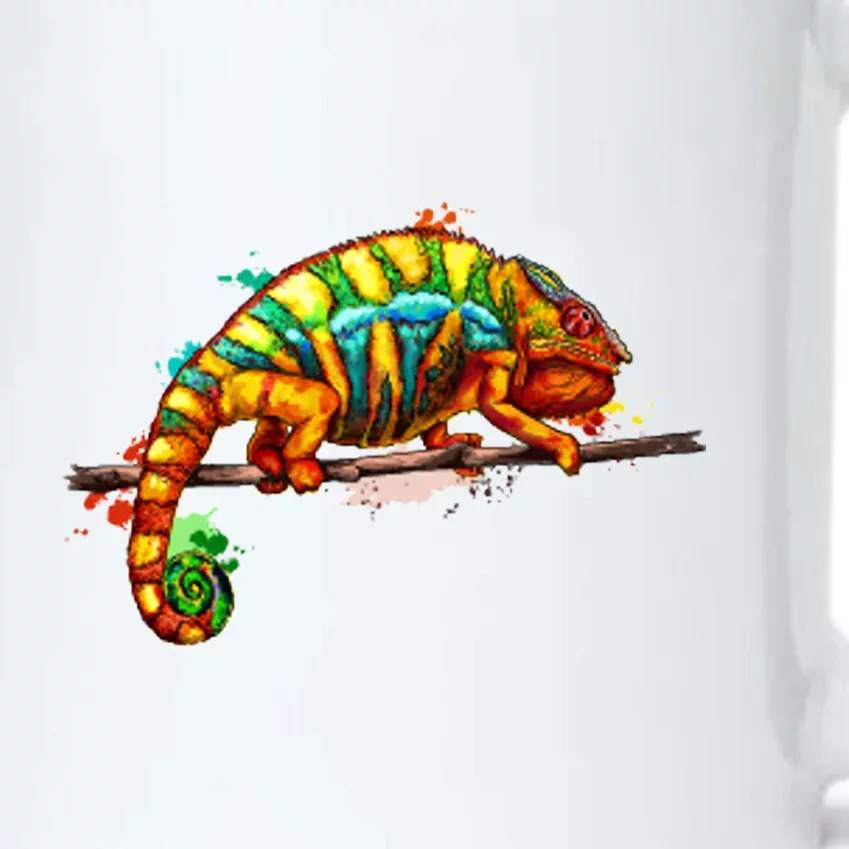 Chameleon From A Splash Black Color Changing Mug