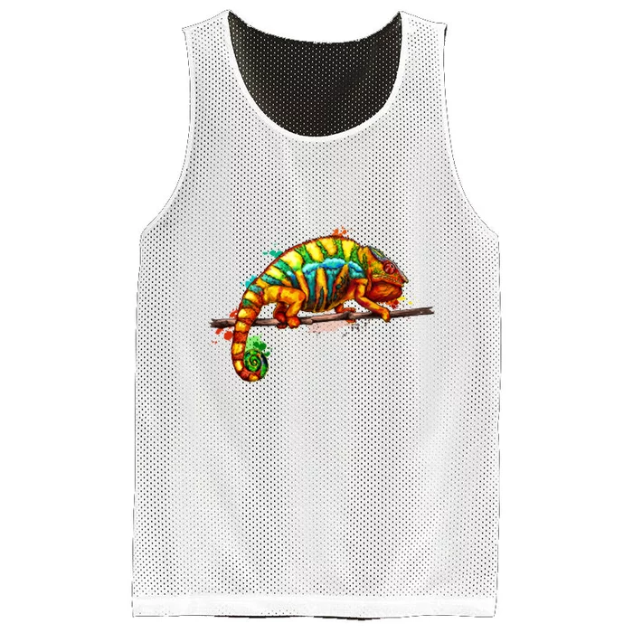 Chameleon From A Splash Mesh Reversible Basketball Jersey Tank