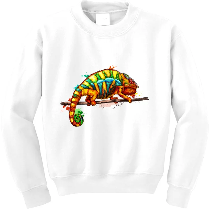 Chameleon From A Splash Kids Sweatshirt