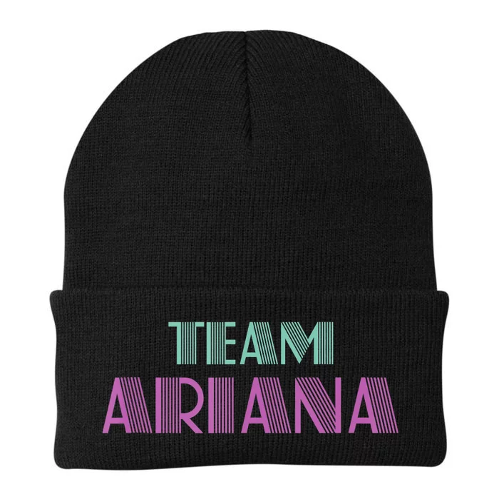 Cheer For Ariana, Show Support Be On Team Ariana | 90s Style Design Knit Cap Winter Beanie