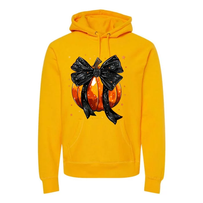 Cute Fall Autumn Halloween Pumpkin Premium Hoodie