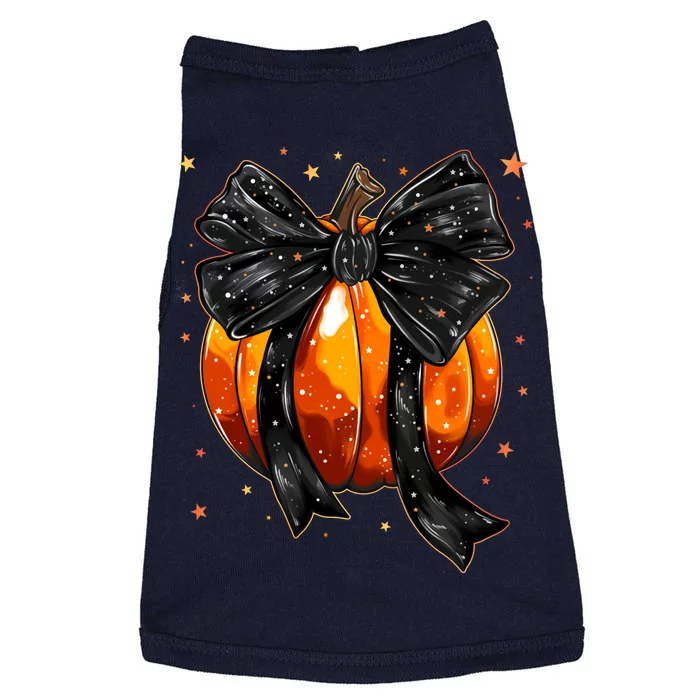 Cute Fall Autumn Halloween Pumpkin Doggie Tank