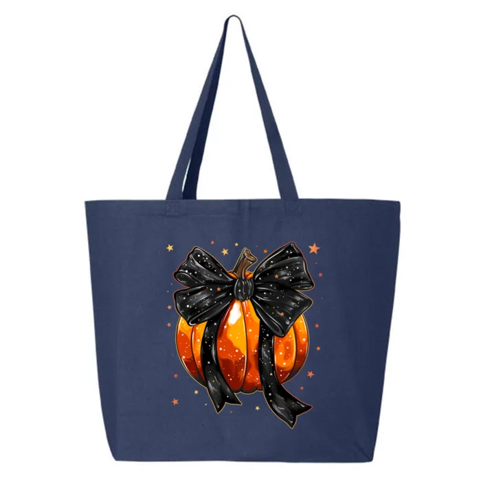 Cute Fall Autumn Halloween Pumpkin 25L Jumbo Tote