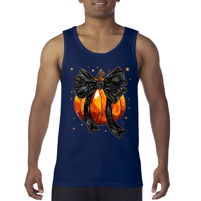 Cute Fall Autumn Halloween Pumpkin Tank Top