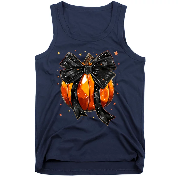 Cute Fall Autumn Halloween Pumpkin Tank Top