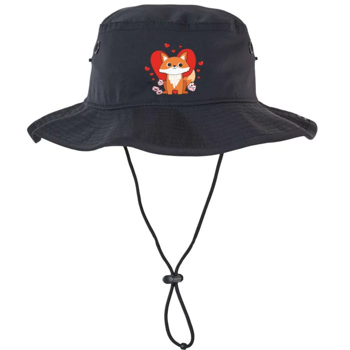 Cute Fox Animal Valentine Gift For Valentine Day Legacy Cool Fit Booney Bucket Hat