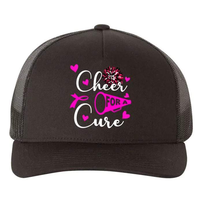 Cheer For A Cure Breast Cancer Awareness Yupoong Adult 5-Panel Trucker Hat