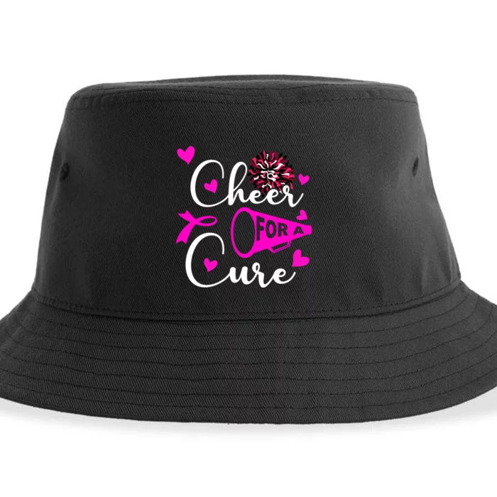 Cheer For A Cure Breast Cancer Awareness Sustainable Bucket Hat