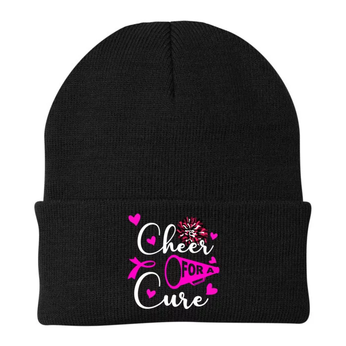 Cheer For A Cure Breast Cancer Awareness Knit Cap Winter Beanie