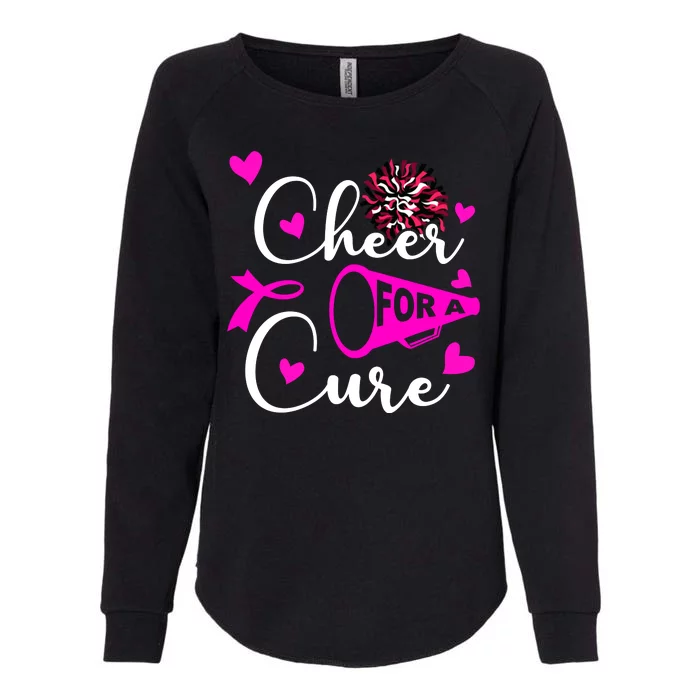 Cheer For A Cure Breast Cancer Awareness Womens California Wash Sweatshirt