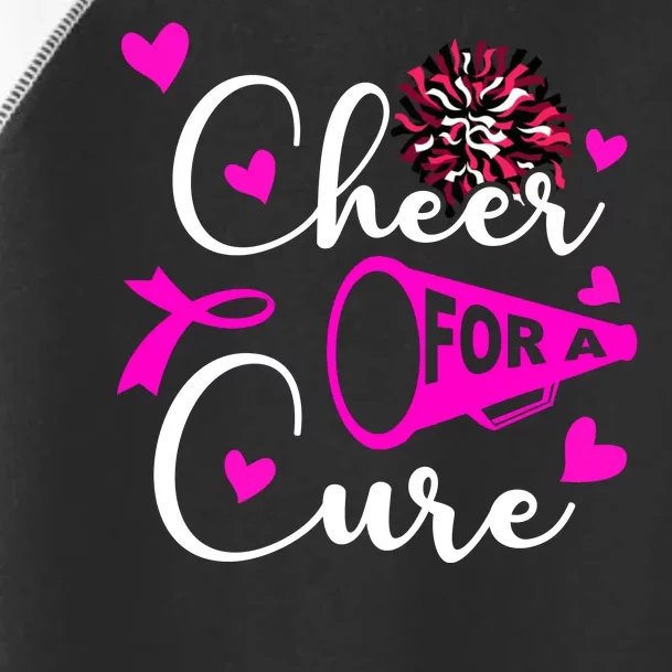 Cheer For A Cure Breast Cancer Awareness Toddler Fine Jersey T-Shirt