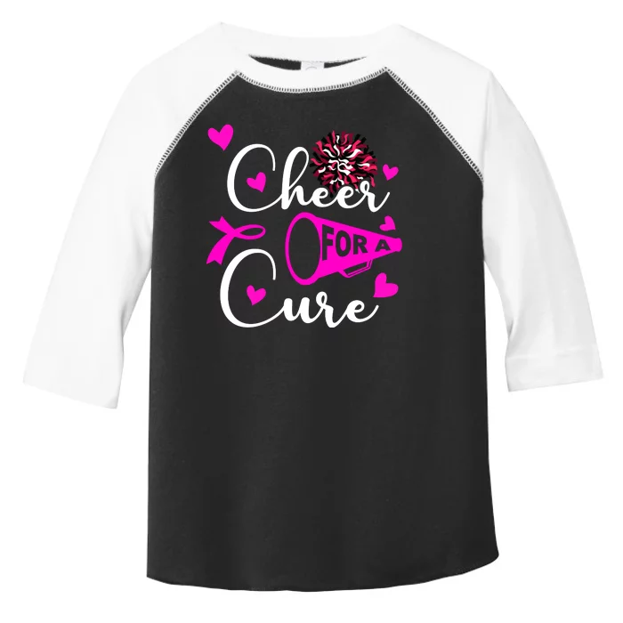 Cheer For A Cure Breast Cancer Awareness Toddler Fine Jersey T-Shirt