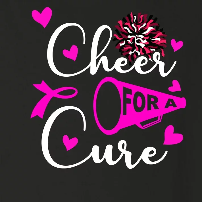 Cheer For A Cure Breast Cancer Awareness Toddler Long Sleeve Shirt