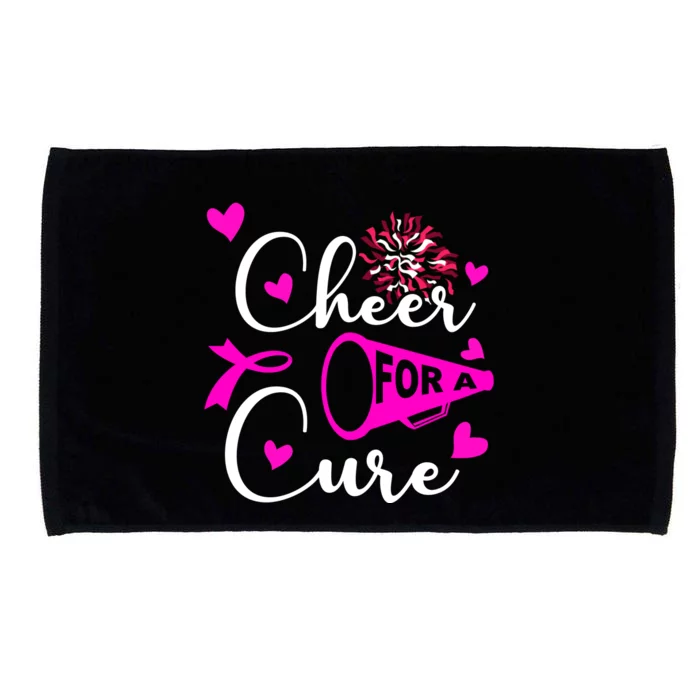 Cheer For A Cure Breast Cancer Awareness Microfiber Hand Towel