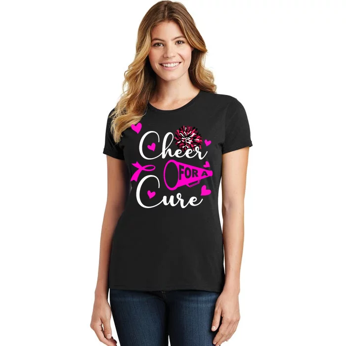 Cheer For A Cure Breast Cancer Awareness Women's T-Shirt