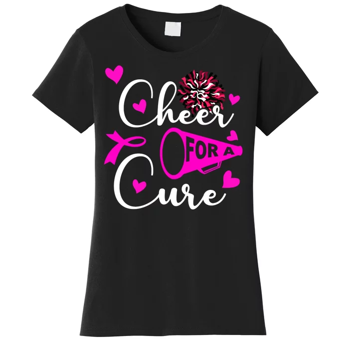 Cheer For A Cure Breast Cancer Awareness Women's T-Shirt