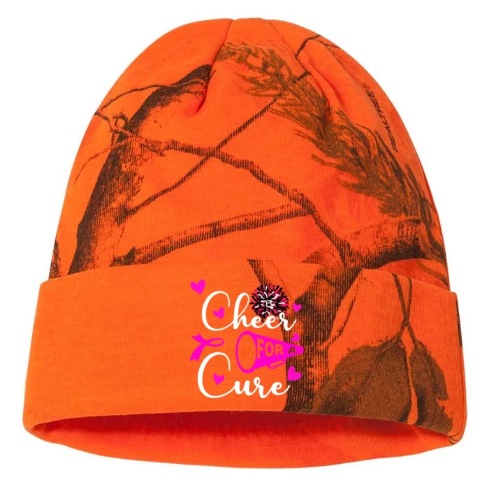 Cheer For A Cure Breast Cancer Awareness Kati - 12in Camo Beanie