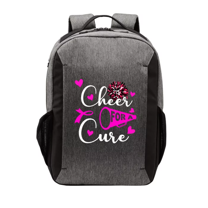 Cheer For A Cure Breast Cancer Awareness Vector Backpack