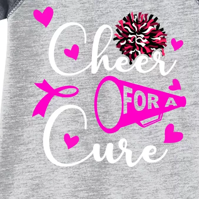 Cheer For A Cure Breast Cancer Awareness Infant Baby Jersey Bodysuit