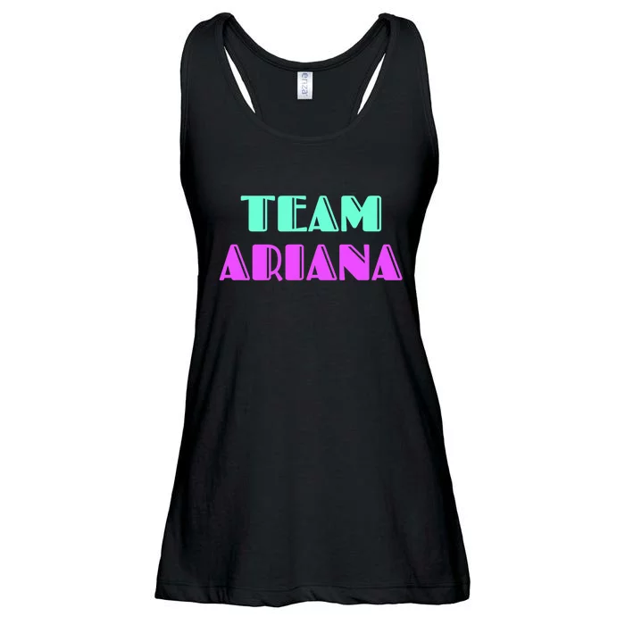 Cheer For Ariana, Show Support Be On Team Ariana | 90s Style Ladies Essential Flowy Tank