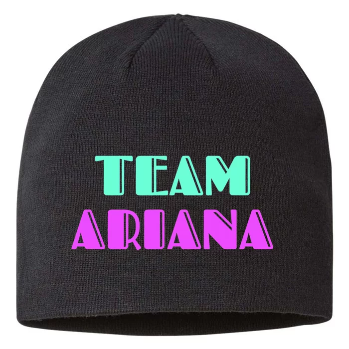 Cheer For Ariana, Show Support Be On Team Ariana | 90s Style 8 1/2in Sustainable Knit Beanie