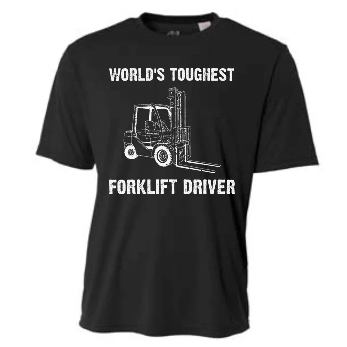 Cool Forklift Art For Fork Lift Certified Operator Cooling Performance Crew T-Shirt