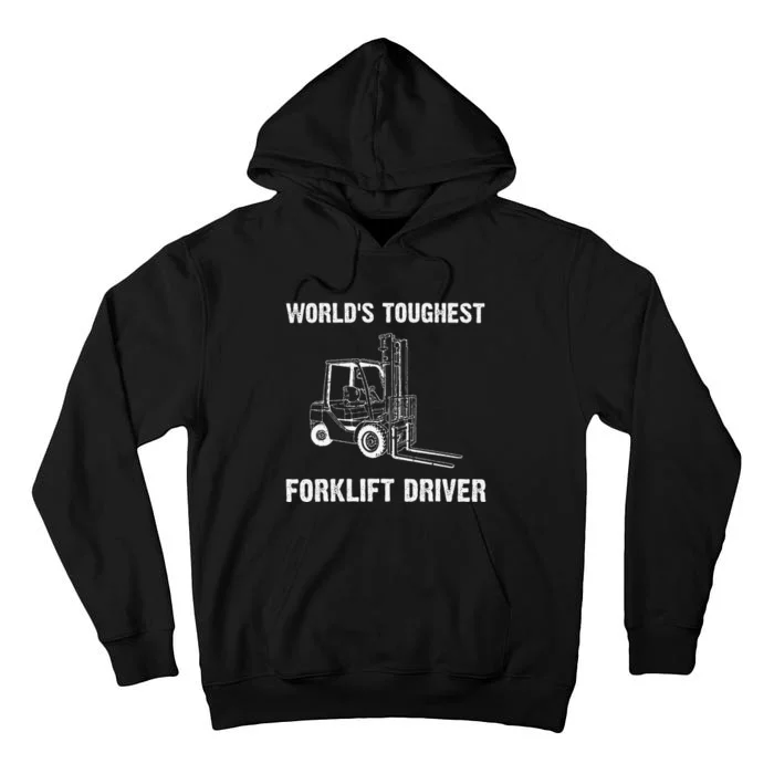 Cool Forklift Art For Fork Lift Certified Operator Tall Hoodie