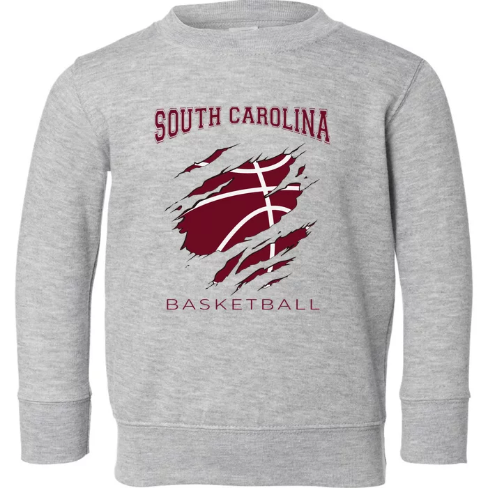 Carolinas Fan Apparel Hoops Gear South Carolina Basketball Toddler Sweatshirt