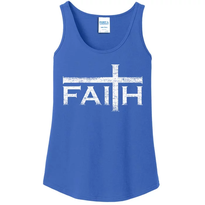 Christian Faith And Cross Jesus Believer Gift For Gift Ladies Essential Tank