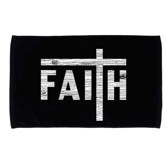 Christian Faith And Cross Jesus Believer Gift For Microfiber Hand Towel