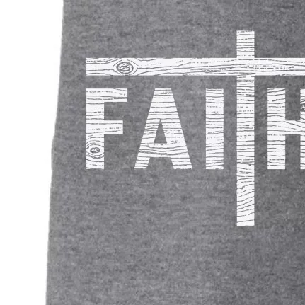 Christian Faith And Cross Jesus Believer Gift For Doggie 3-End Fleece Hoodie