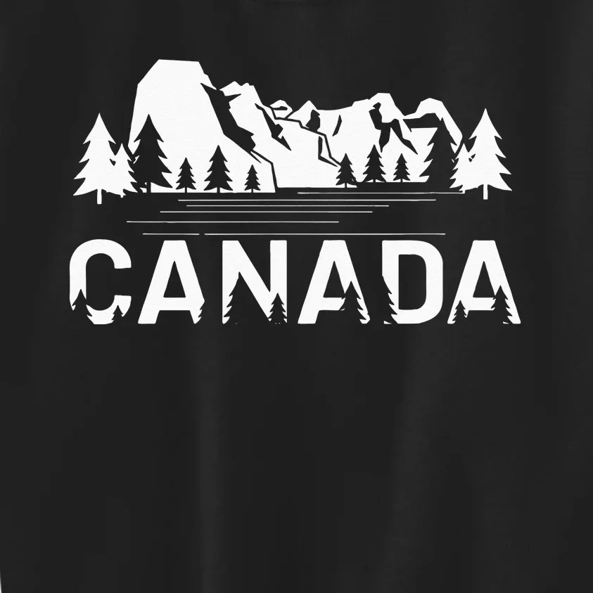 Canada Forest And Mountains Lake Louise Alberta Souvenir Kids Sweatshirt